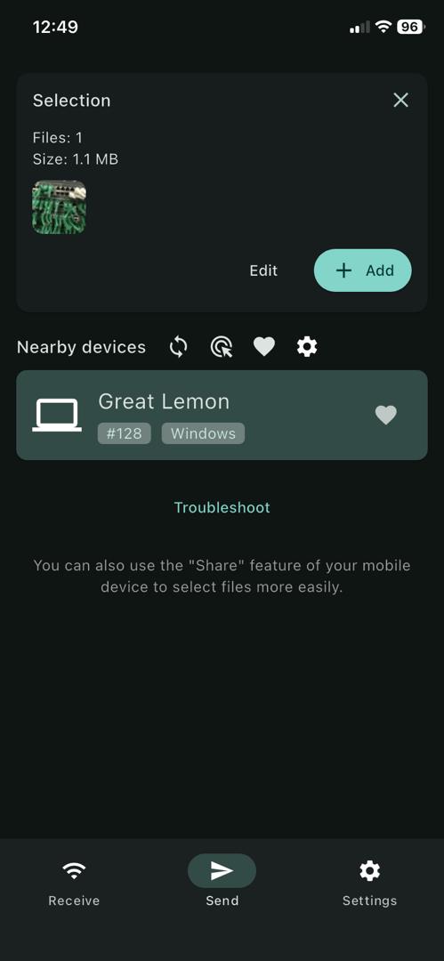 LocalSend on Mobile